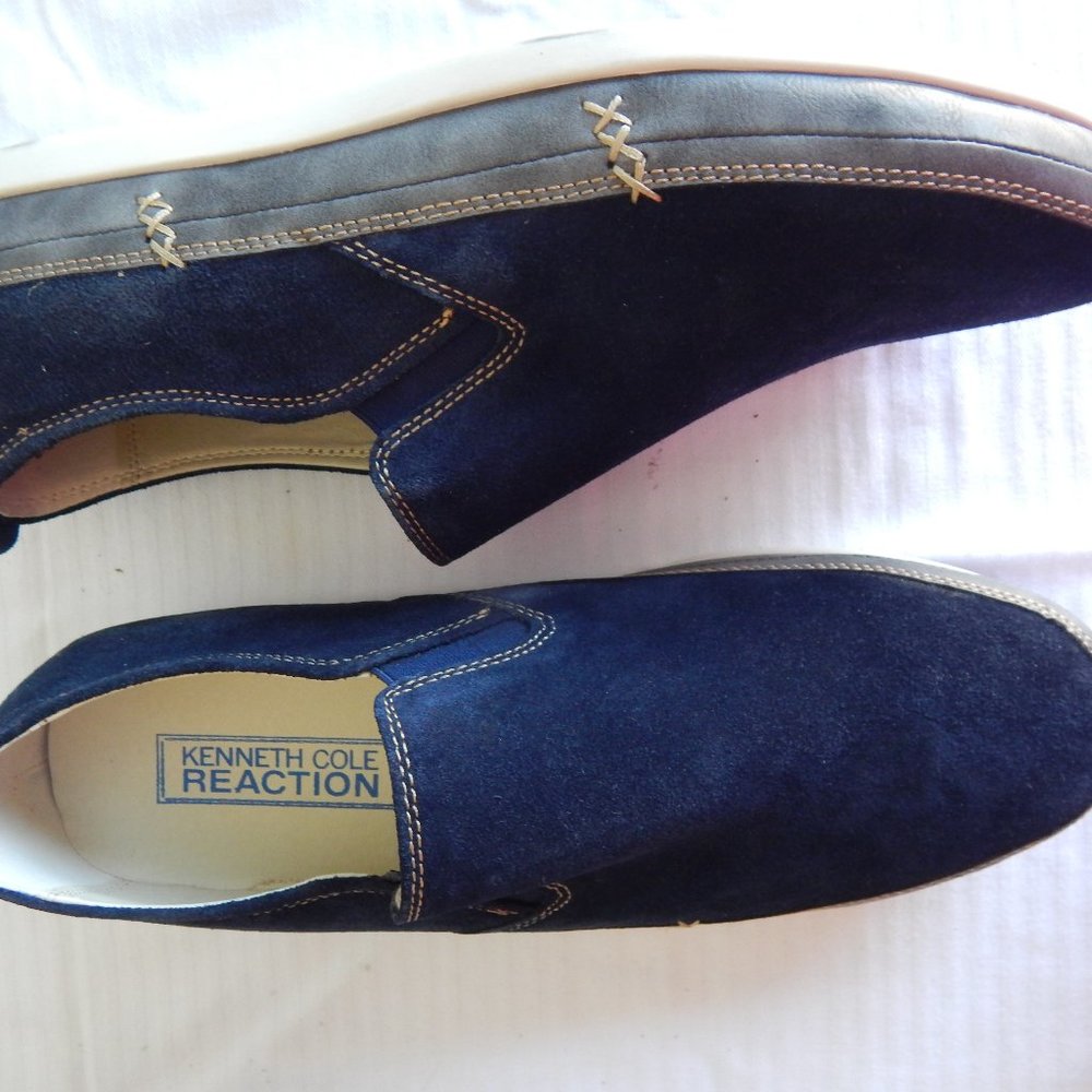Kenneth COle Reaction - Navy Suede Loafers